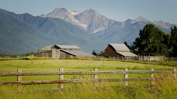 picture of ranch in greater Bozeman area